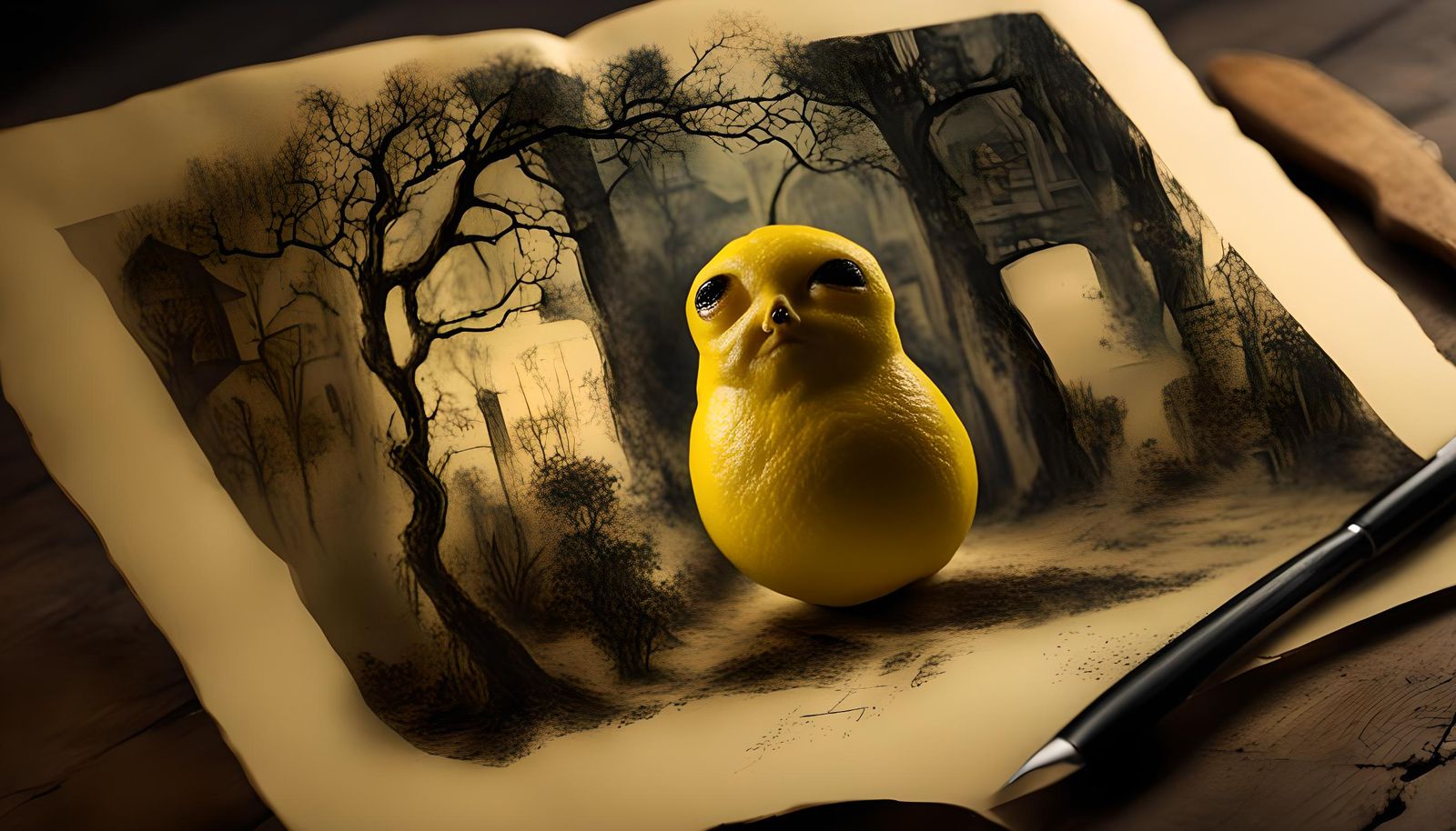 The story of the little creepy lemon monster