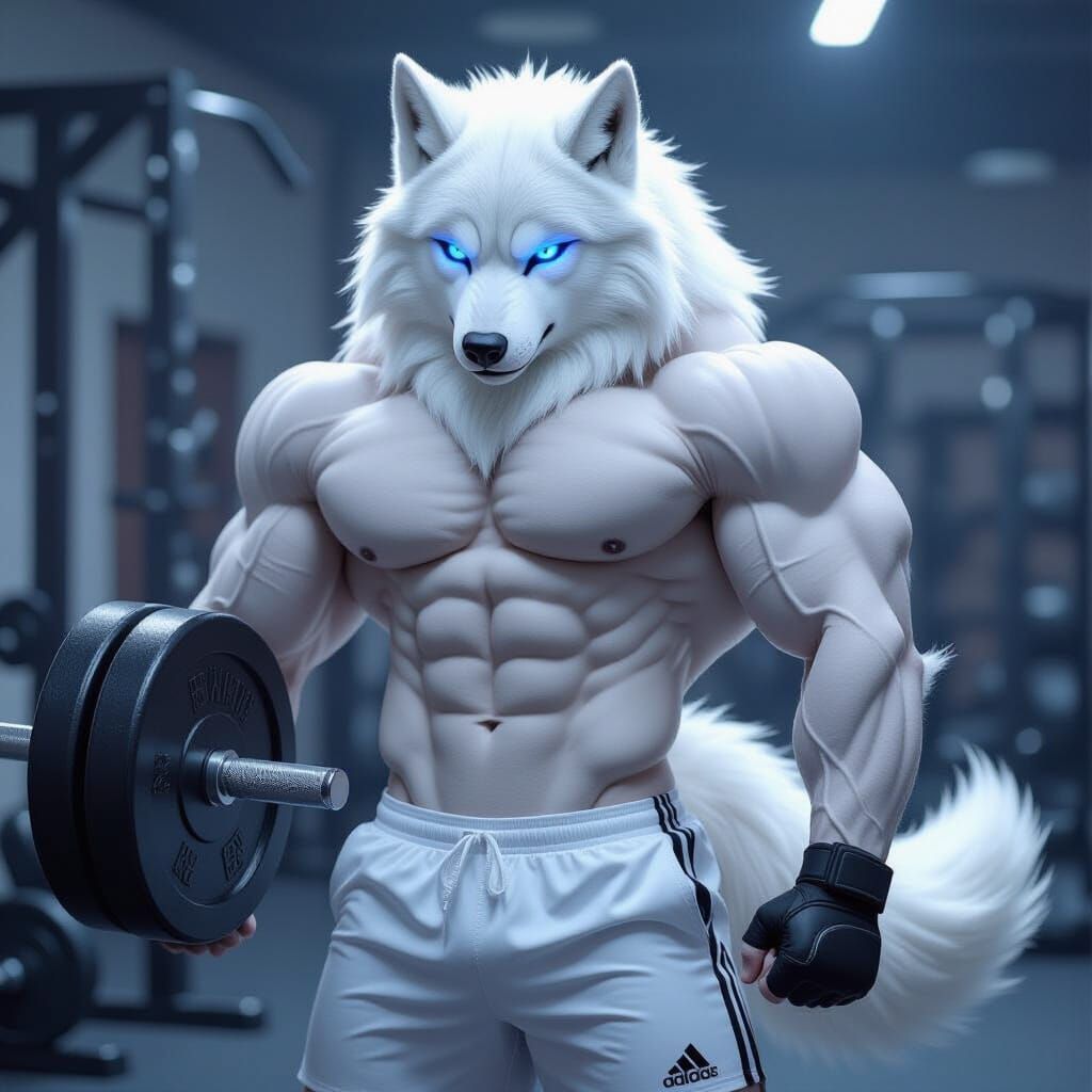 The Alpha in training.