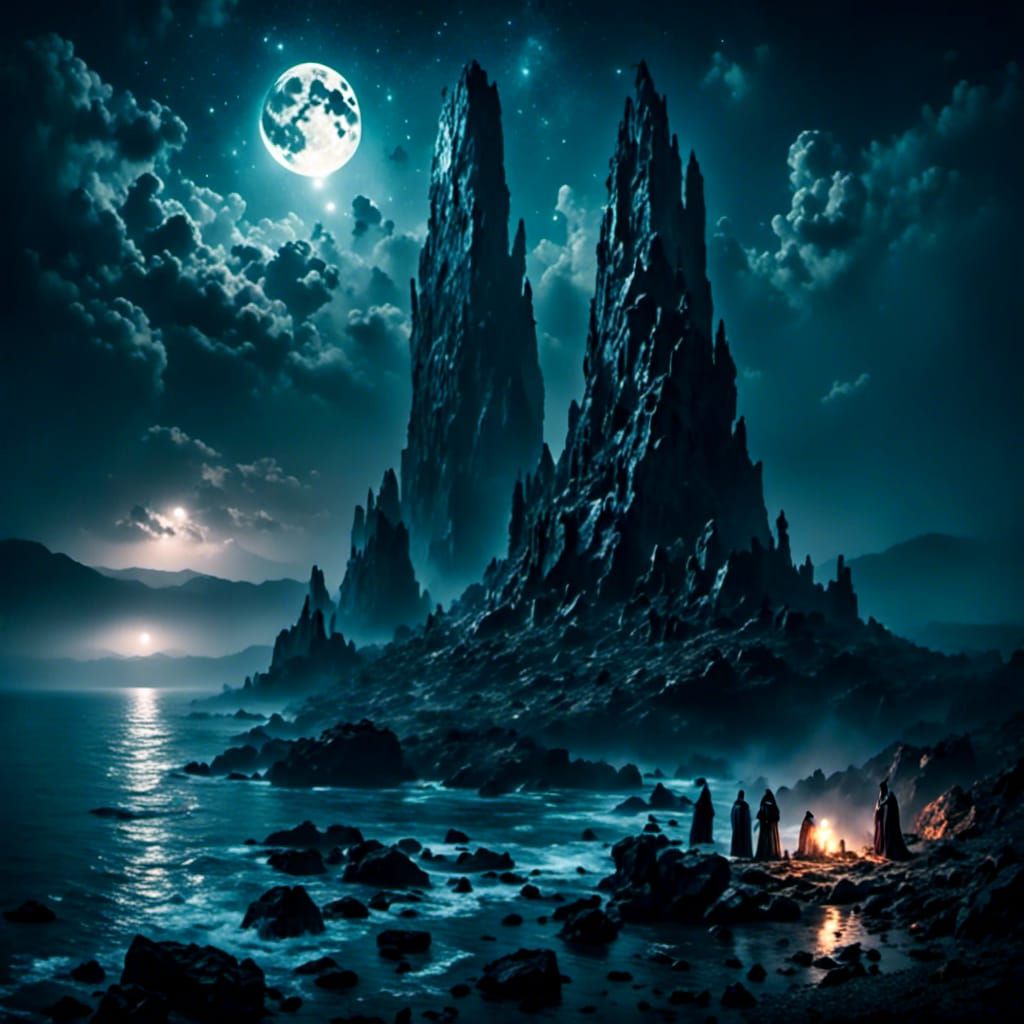 Camping before the ritual in this dark place