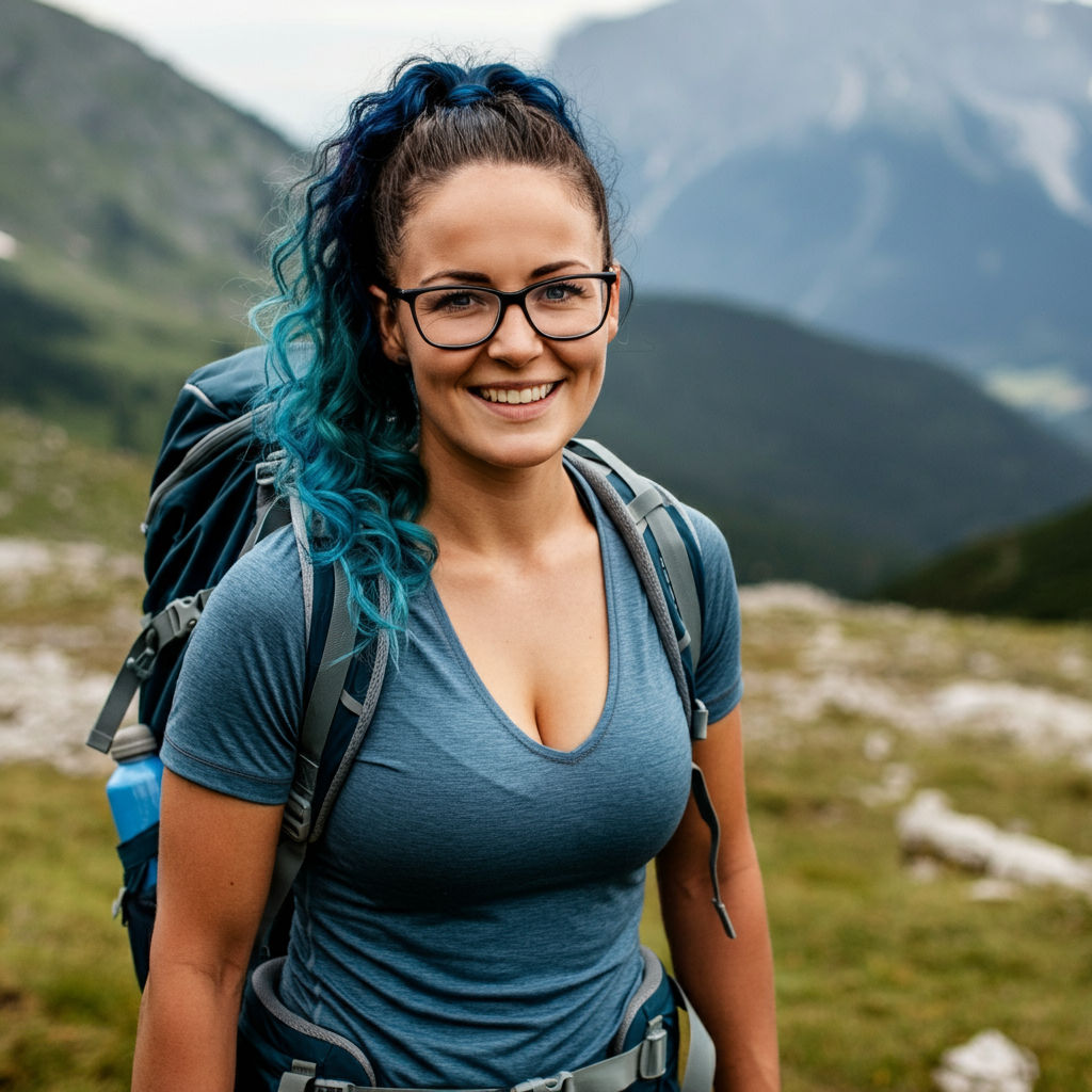 Hiking the mountains