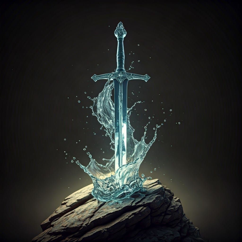 Legend whispers of a blade born of the river’s heart.  by @Ouchtown