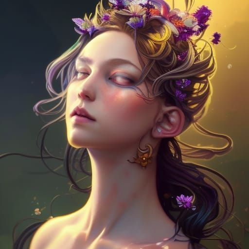 Blind Goddess of the Fairies - AI Generated Artwork - NightCafe Creator