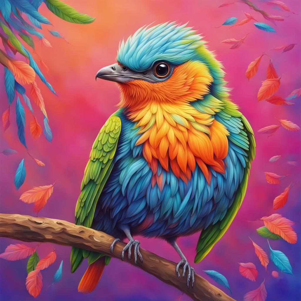 Colorful Bird - AI Generated Artwork - NightCafe Creator