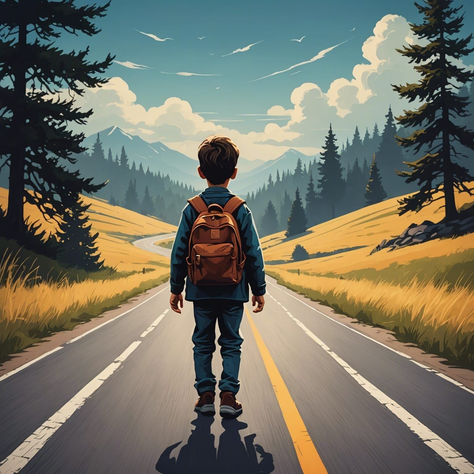 I came upon a child of God, he was walking along the road, a...