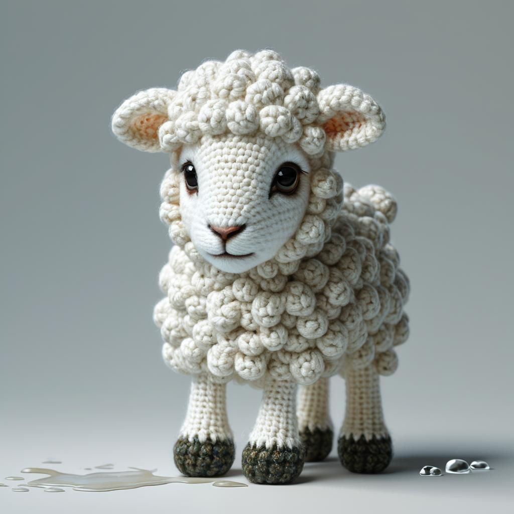 crochet baby sheep