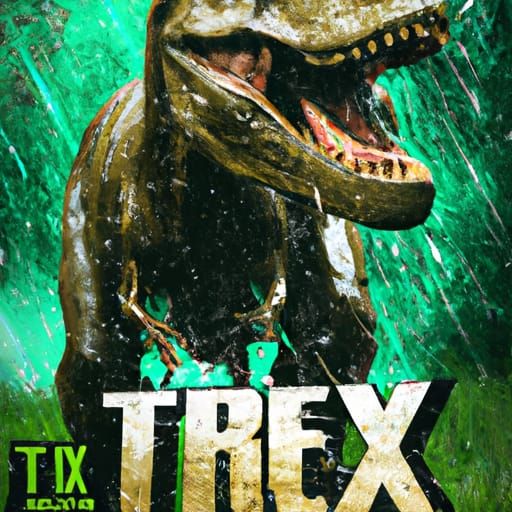 T Rex movie poster - AI Generated Artwork - NightCafe Creator