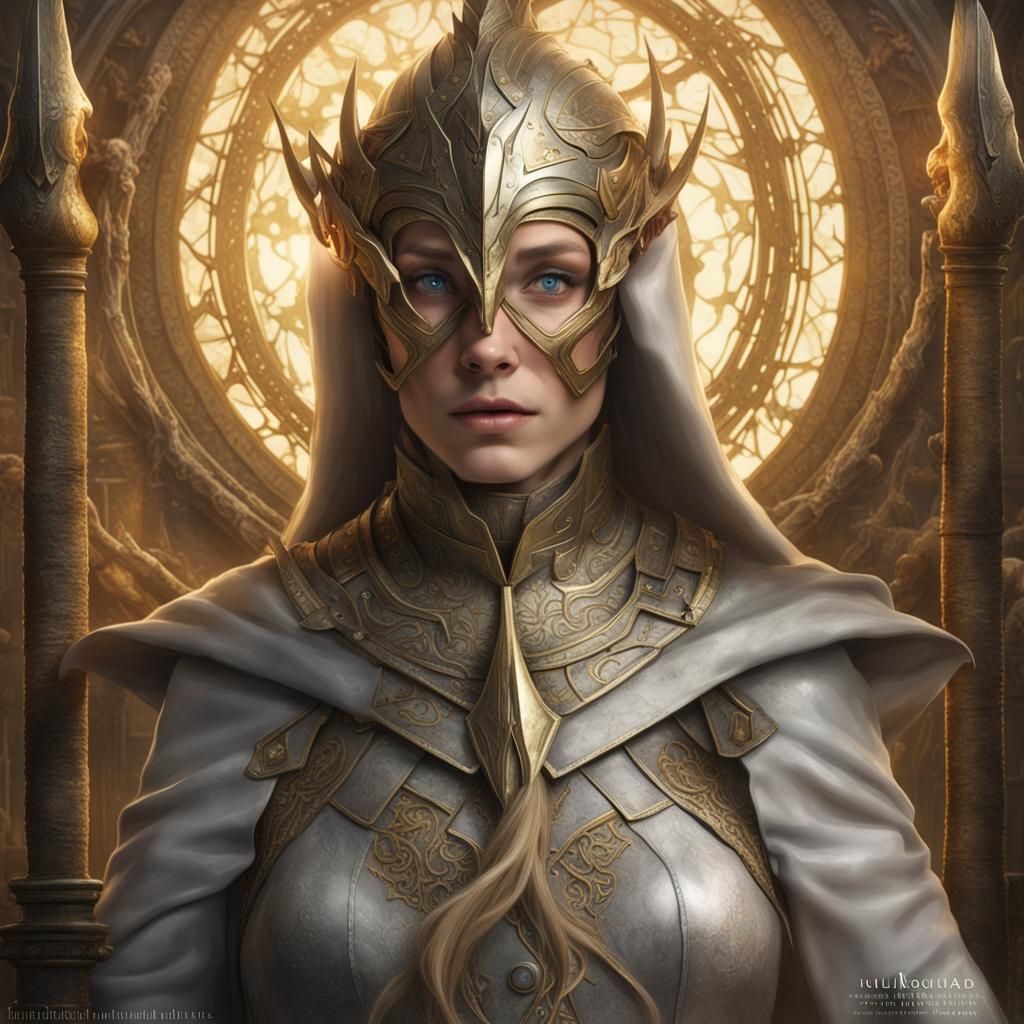 Fearless Thorgerd Descendant: Detailed Matte Painting