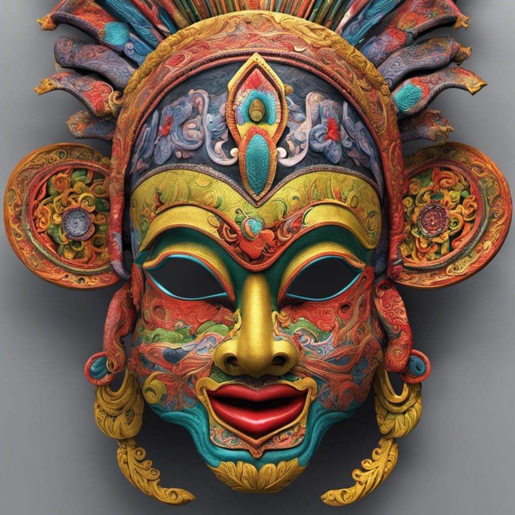 Traditional Indonesian mask