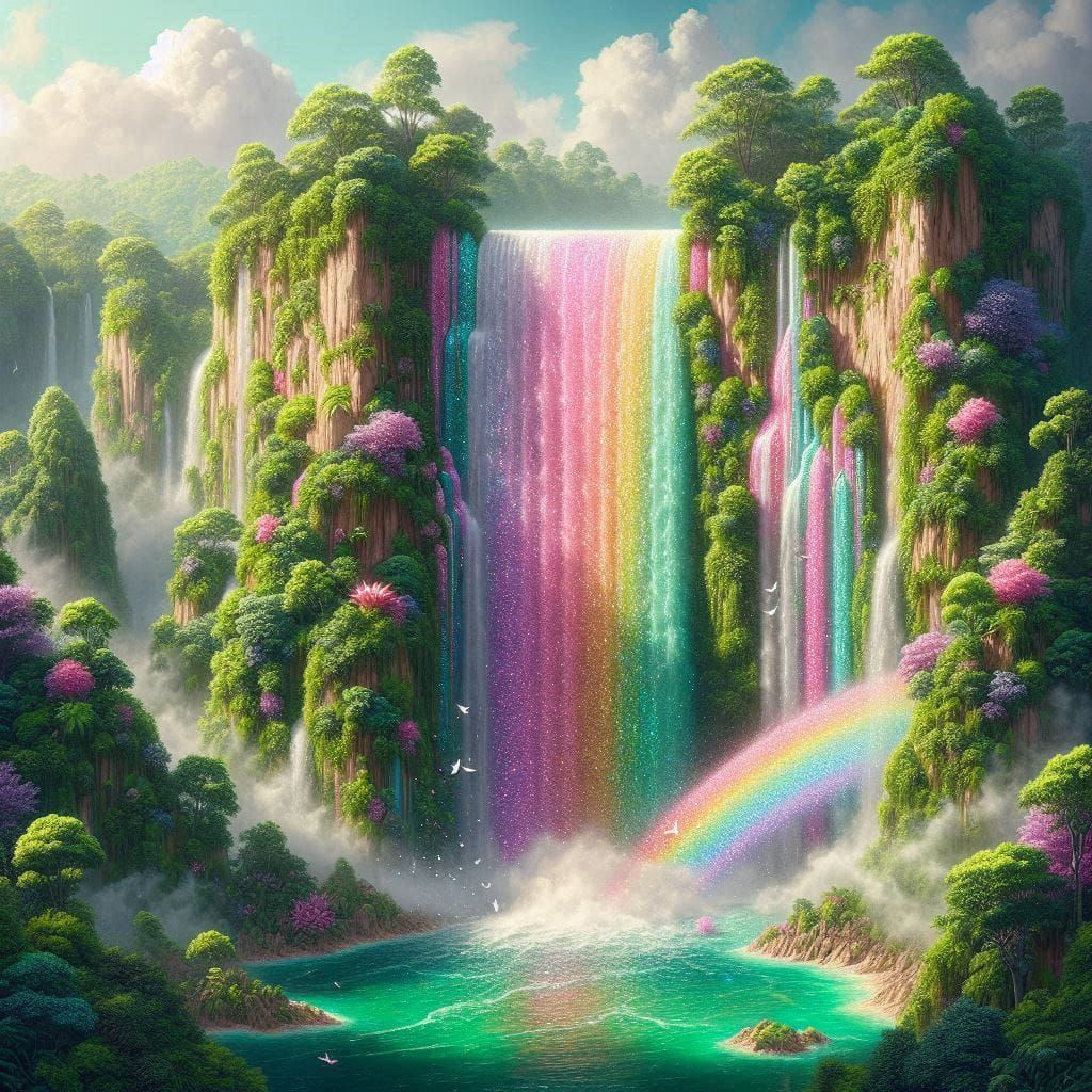 Rainbow Glitterfalls