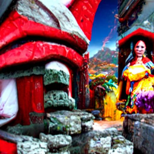 Imagine the most beautiful Queen of the Mayan civilization i...
