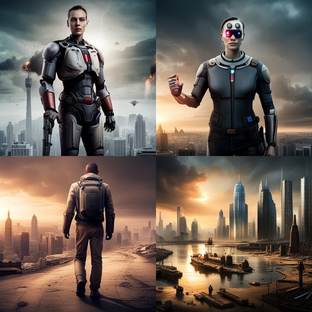 In a post-apocalyptic world where Super Artificial Intellige...