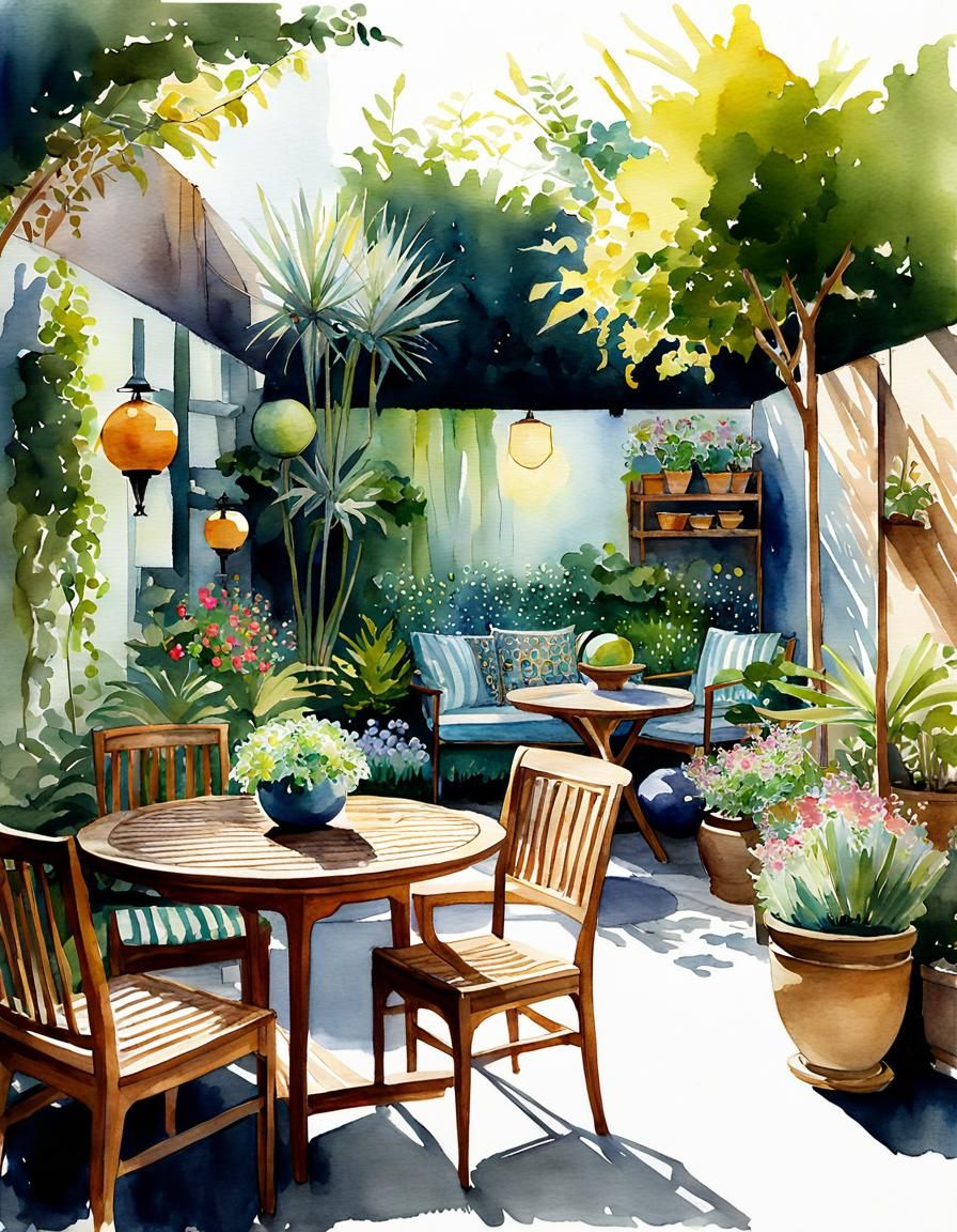 Walled Oasis  by @CasaRosa