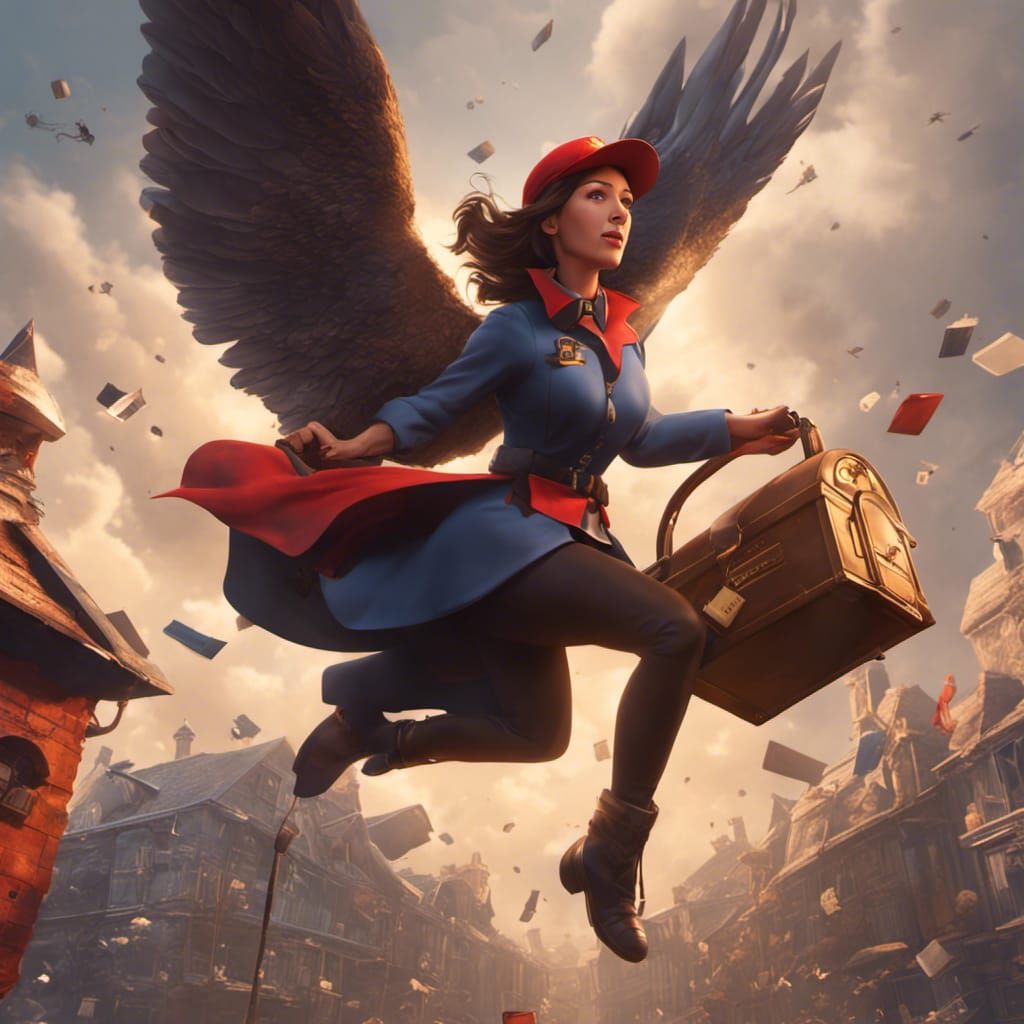 Super Mailwoman  by @Wildflower