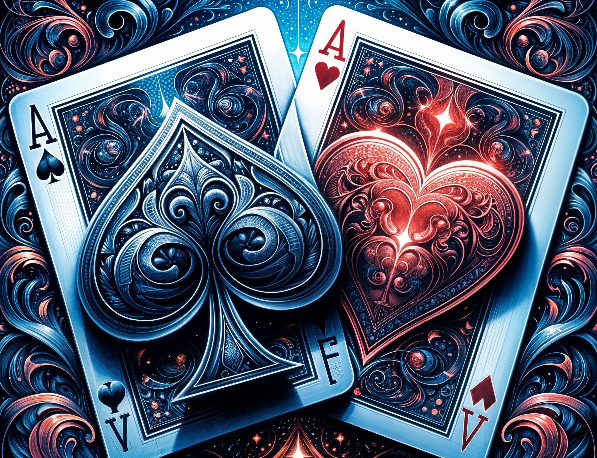 Pocket Aces playing cards