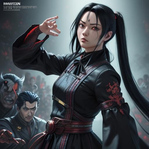 Baby Frankenstein and Dracula Anniversary in 3D Anime Art
