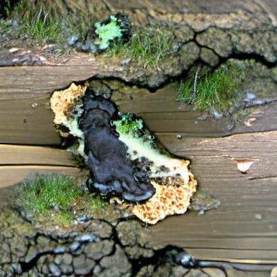 gunk dross runoff crust fungus hole