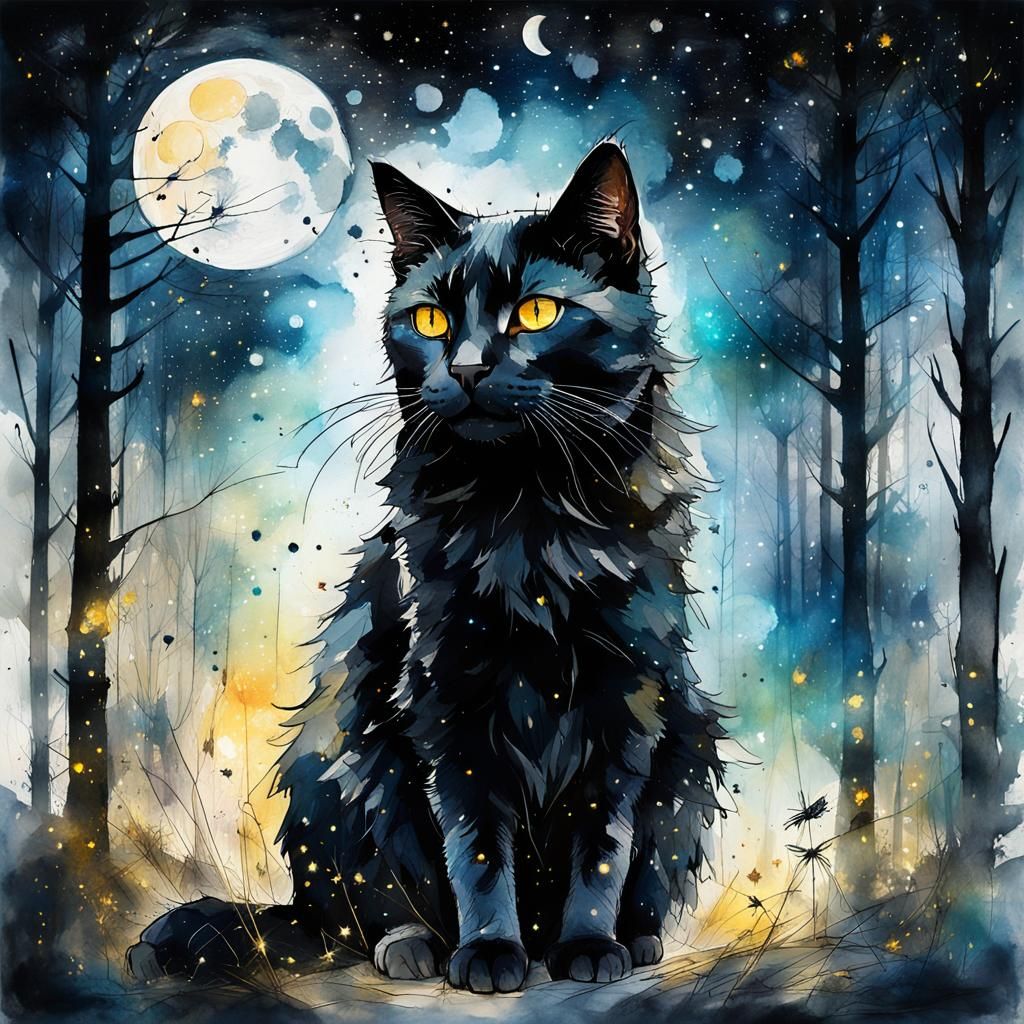 Black cats are bad luck  by @Sky_Pipitz