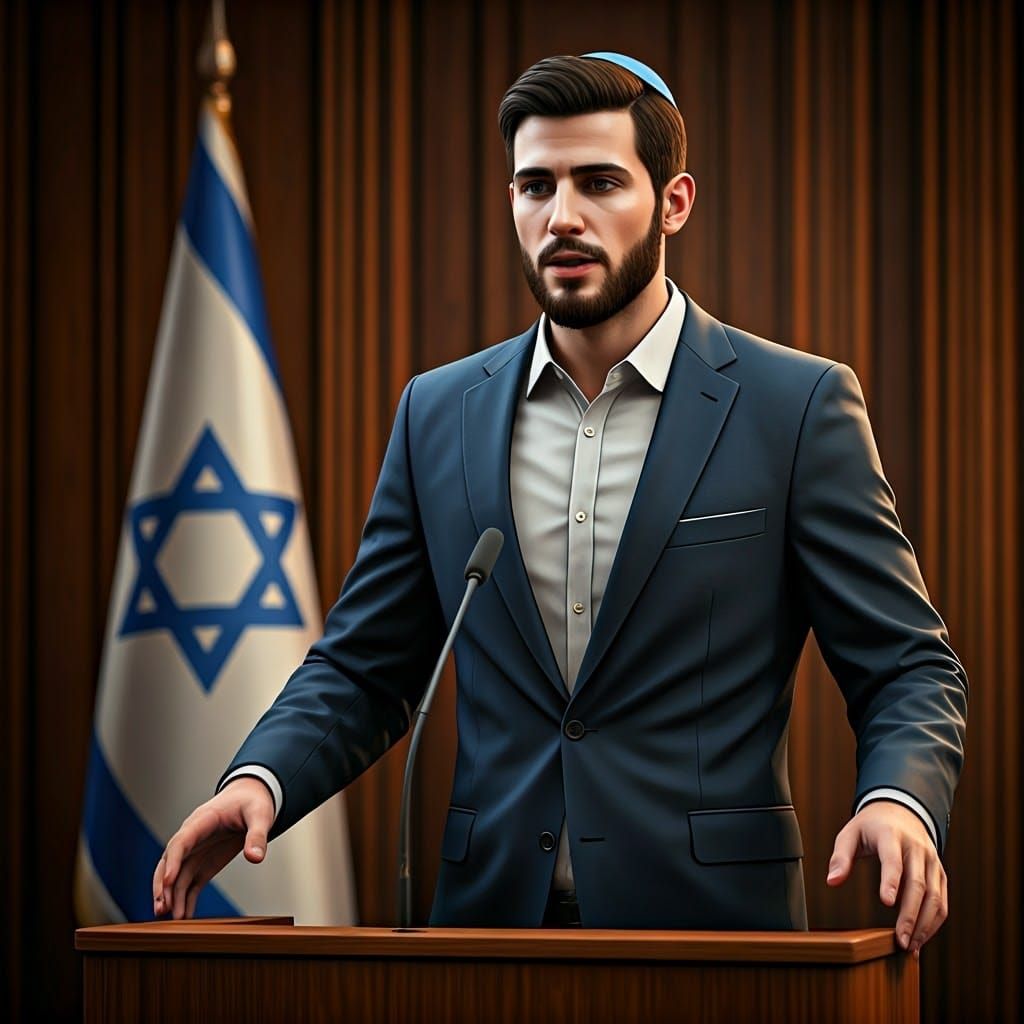 Passionate Speaker Delivers Speech in Grand Hall