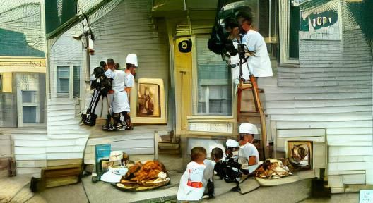Filming a Reality Show for TLC by Norman Rockwell