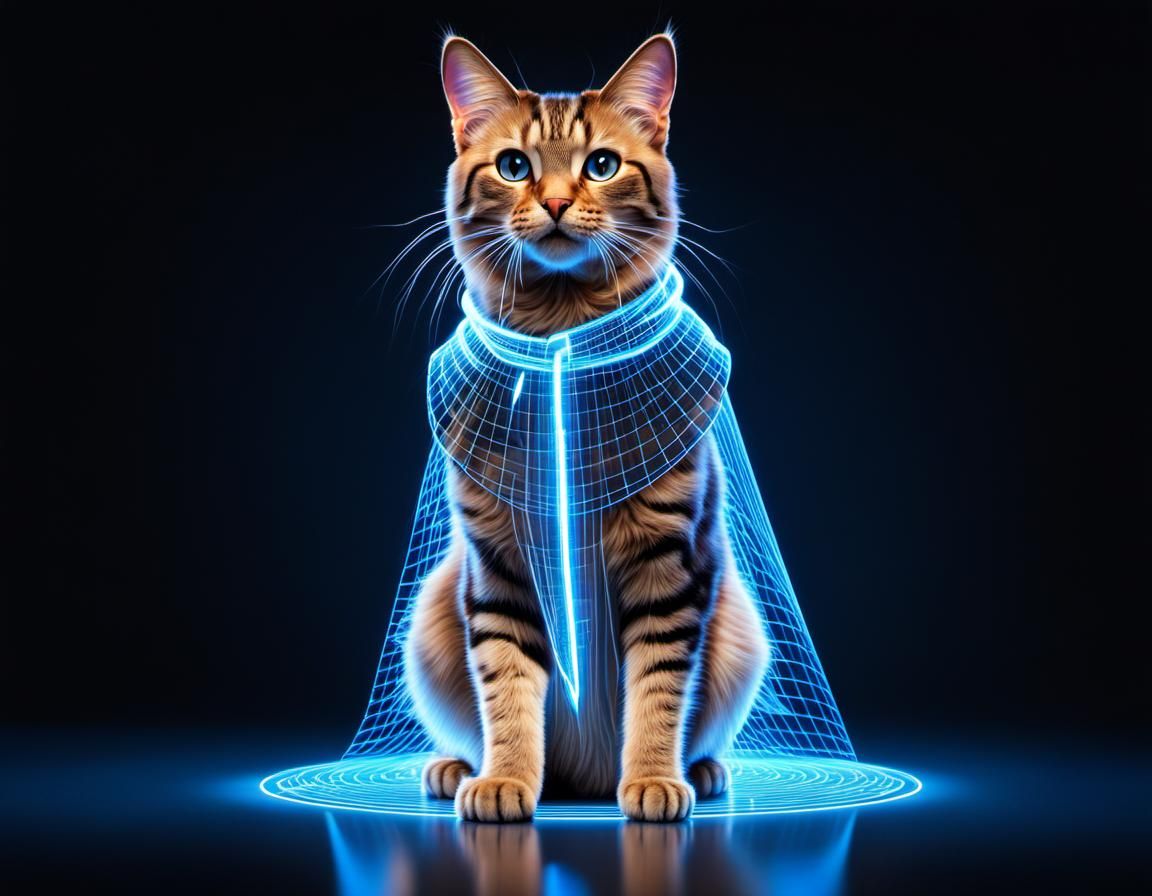 Holographic Cloak  by @Tzatziki