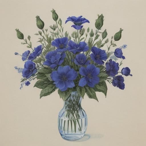 My bells, steppe flowers - what do you look like to me, dark...