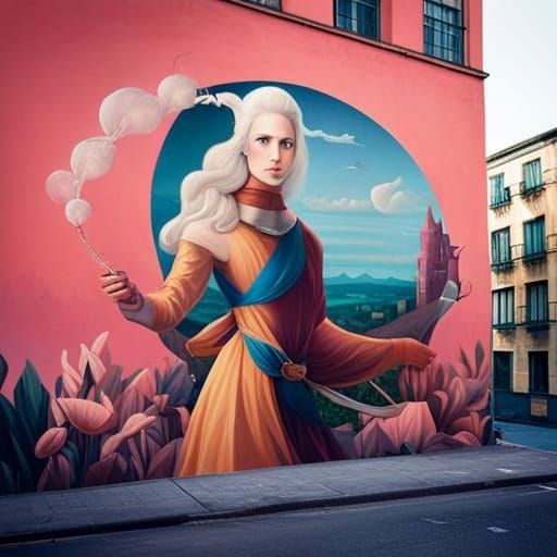 Medieval lady mural II  ⚔️ 🛡️