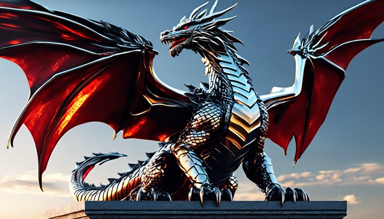 Chrome Dragon  by @Charger Girl