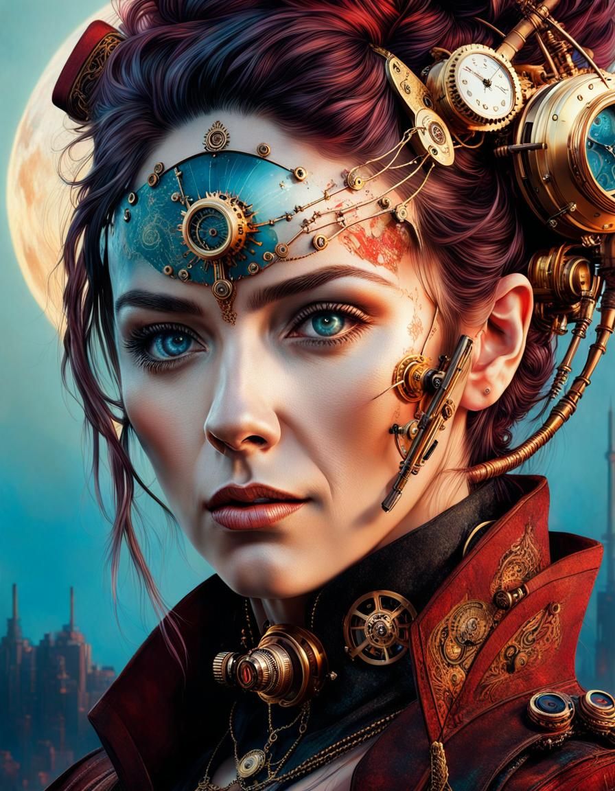 Steampunk woman