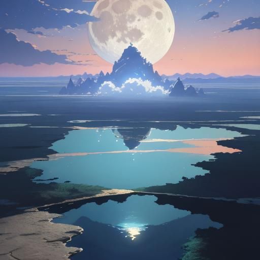 The moon’s reflection in a puddle is just the sky trying to ...