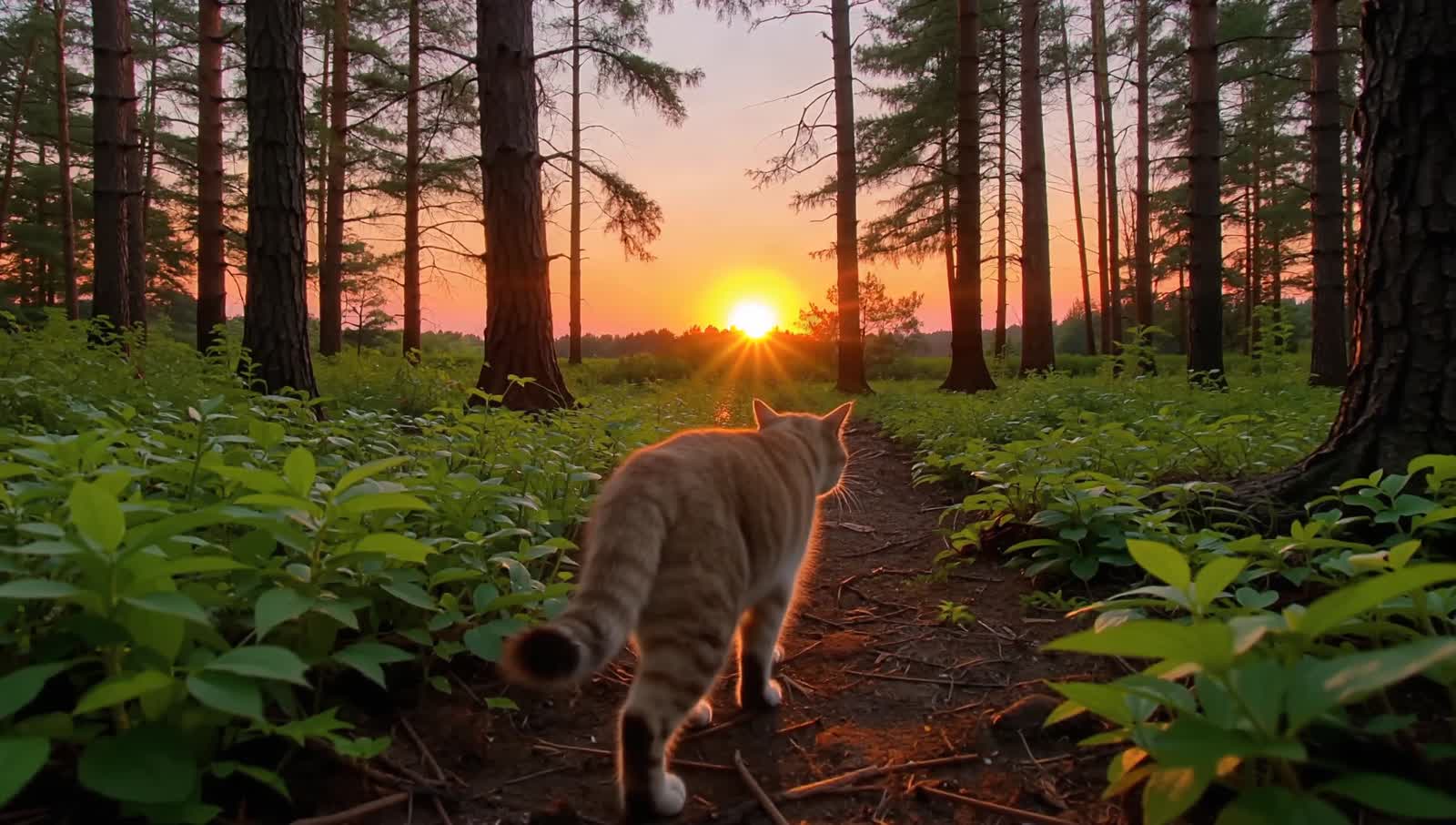 A Sunset Cat
