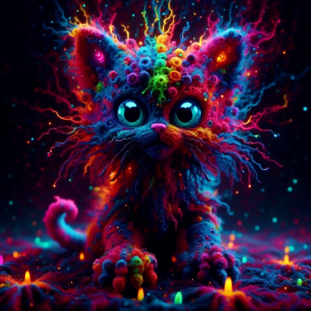 <lora:Psynanigans:1.0> a misschievous kitten. Triadic colors  