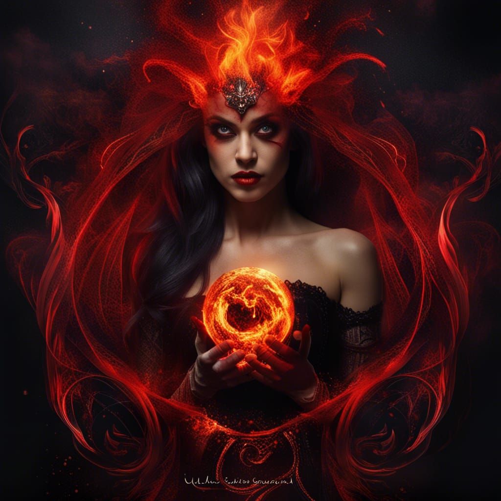 Goodness gracious, great balls of fire"Create a vivid portra...
