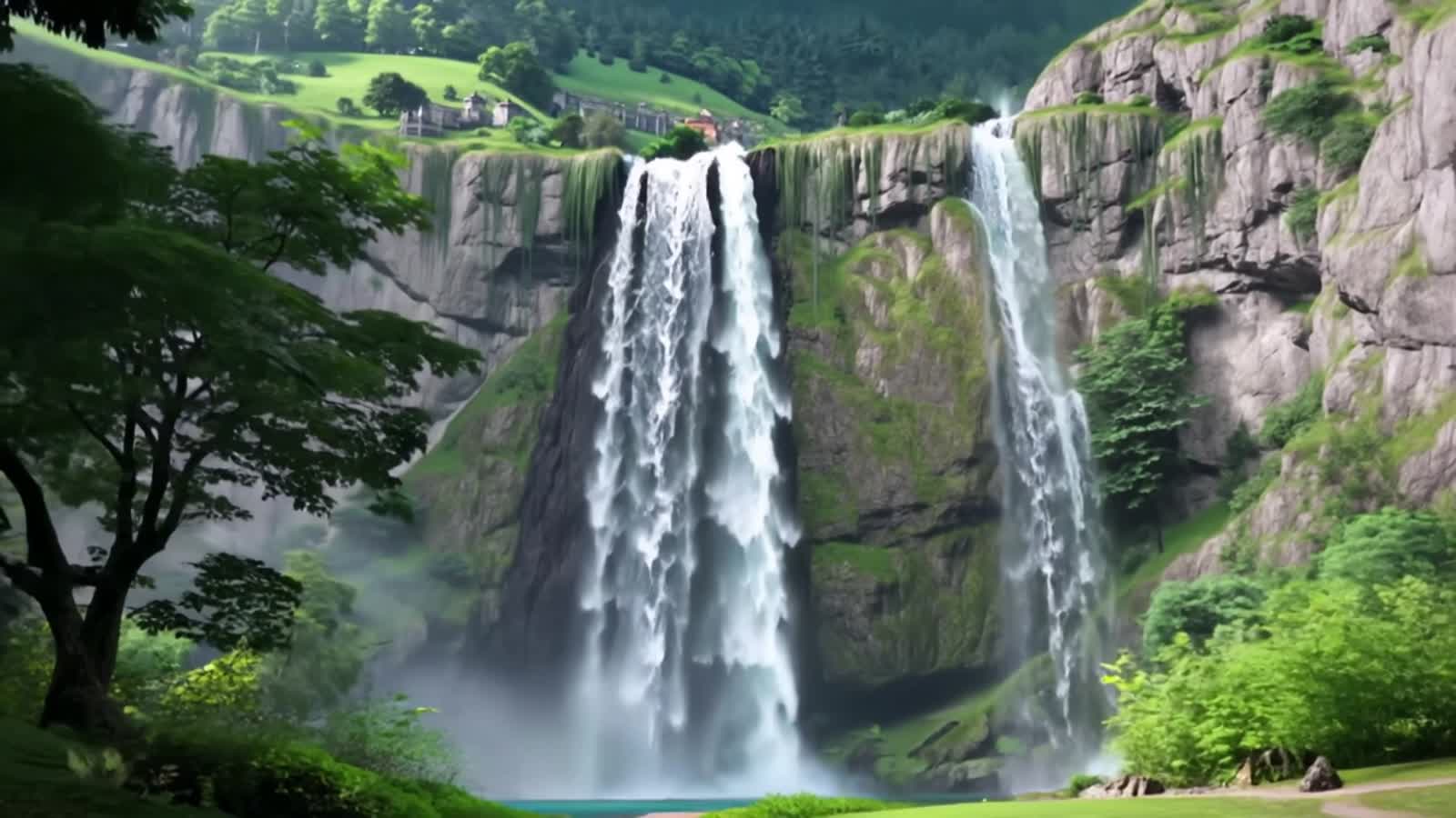 Unexpected Waterfall