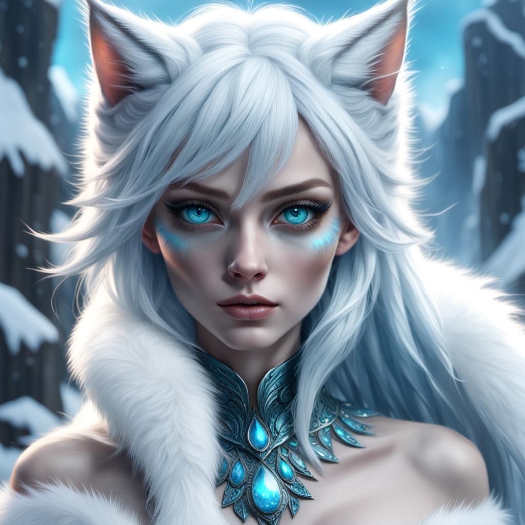 Princessa Winter Wolf study (3) - AI Generated Artwork - NightCafe Creator