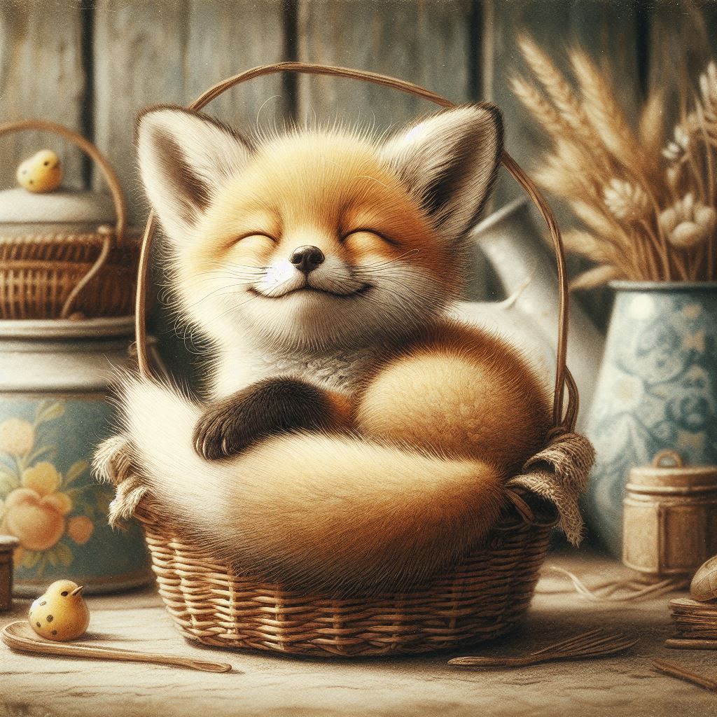 Relaxed Fox Cub