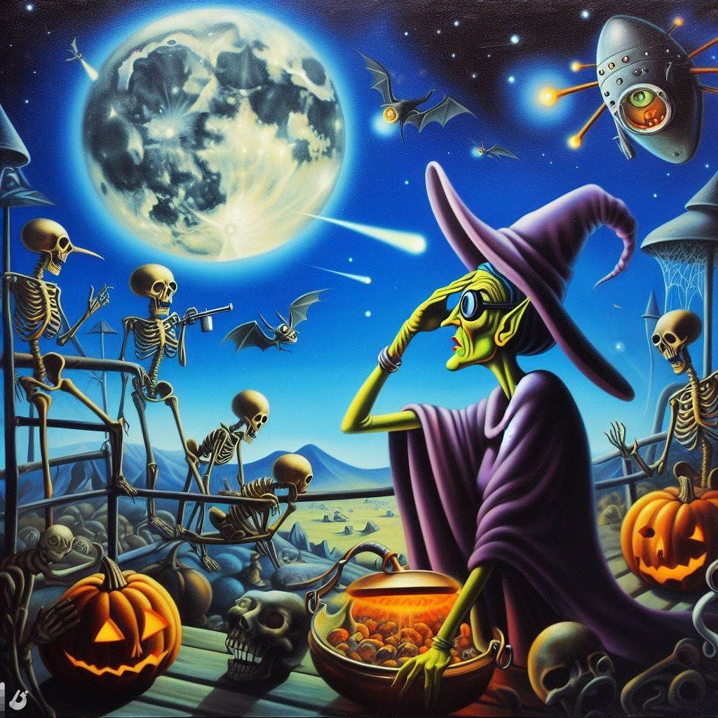 Humorous alien witch discovers the mess on Earth