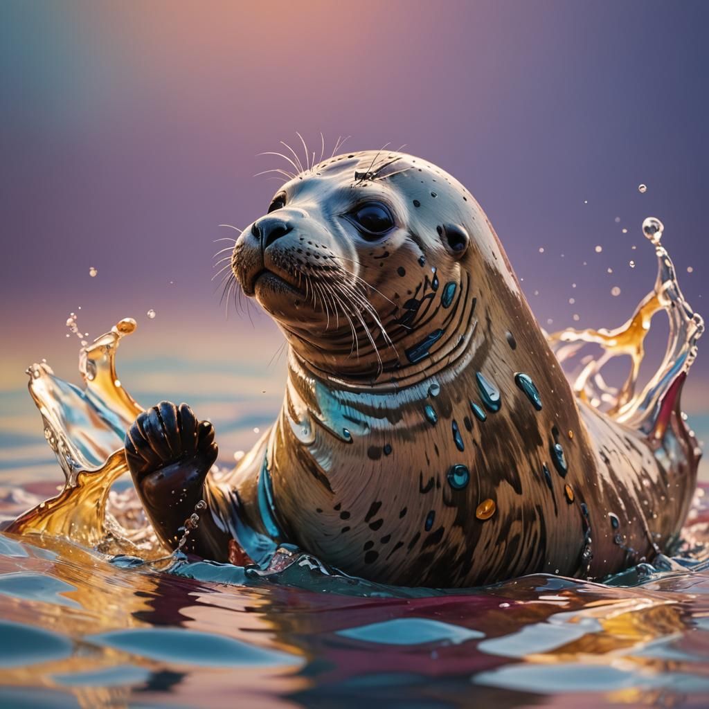A seal in a mini bikini.