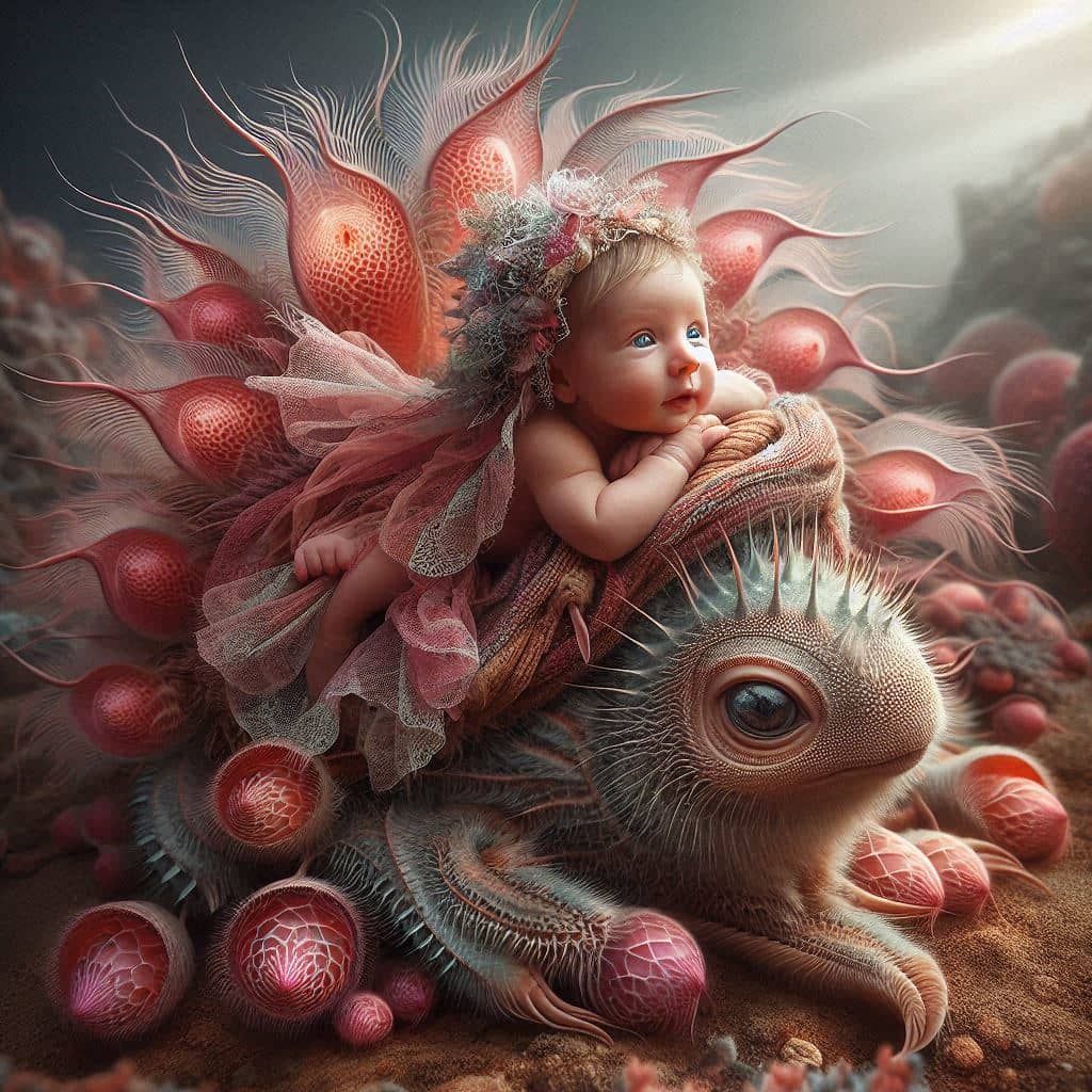 Pink Beastie And Baby Rider!!!!