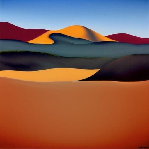 O'Keeffe Flowers in Desert: 8-bit Earth Art