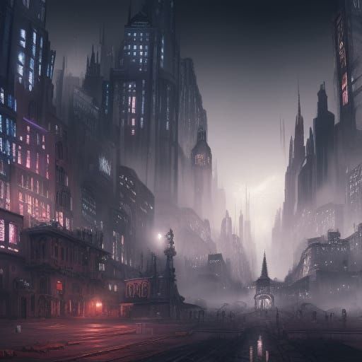 The Noir city - AI Generated Artwork - NightCafe Creator