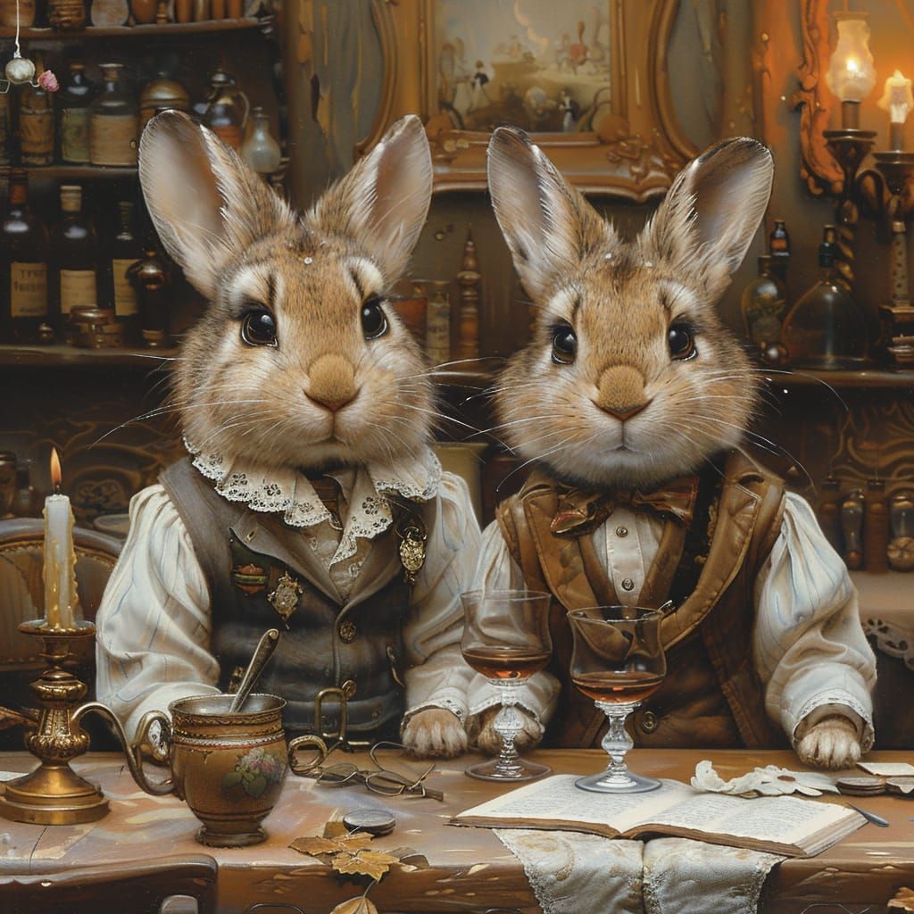 The Sophisticated Rabbit Duo