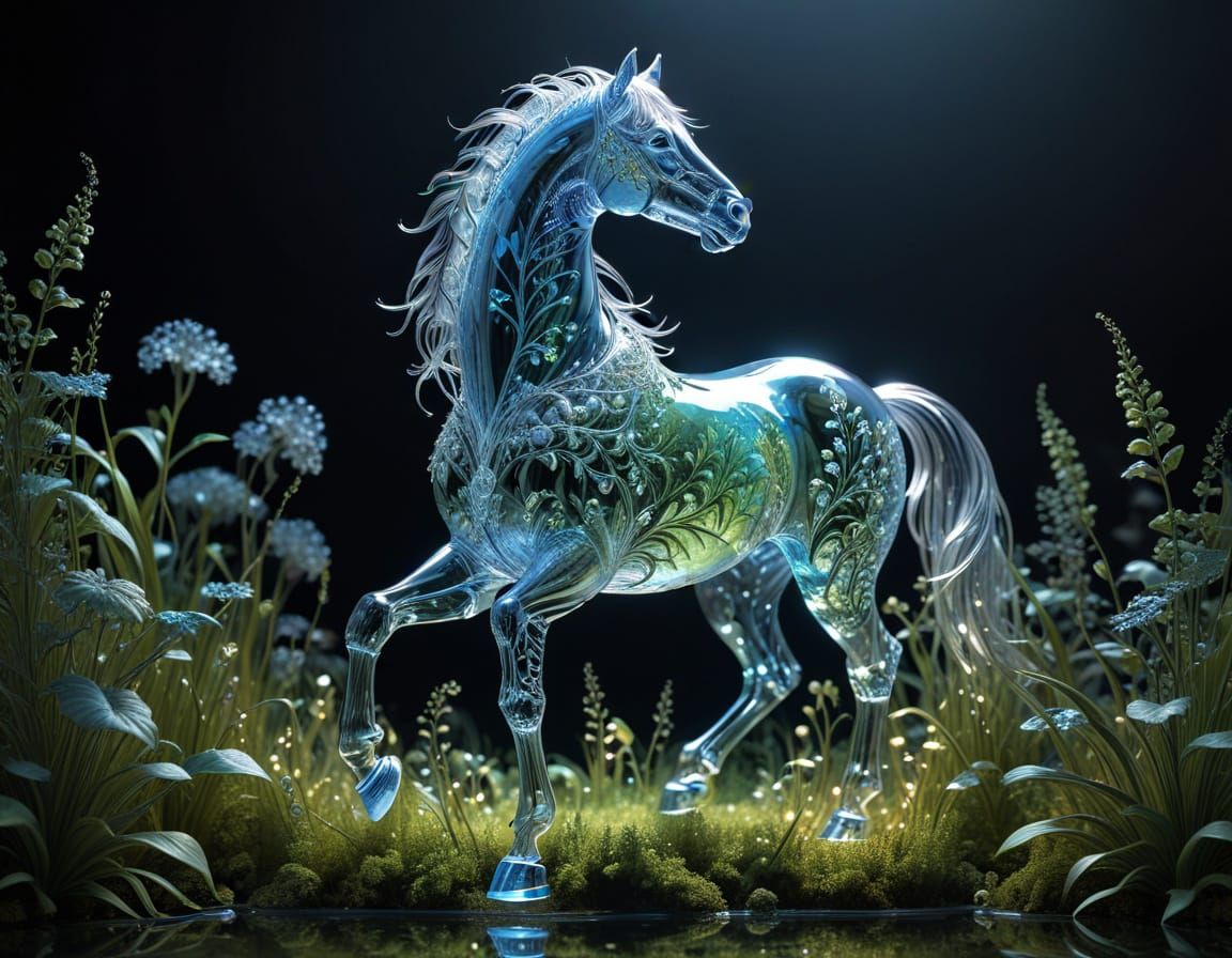 Crystal Horse  by @MelanieL