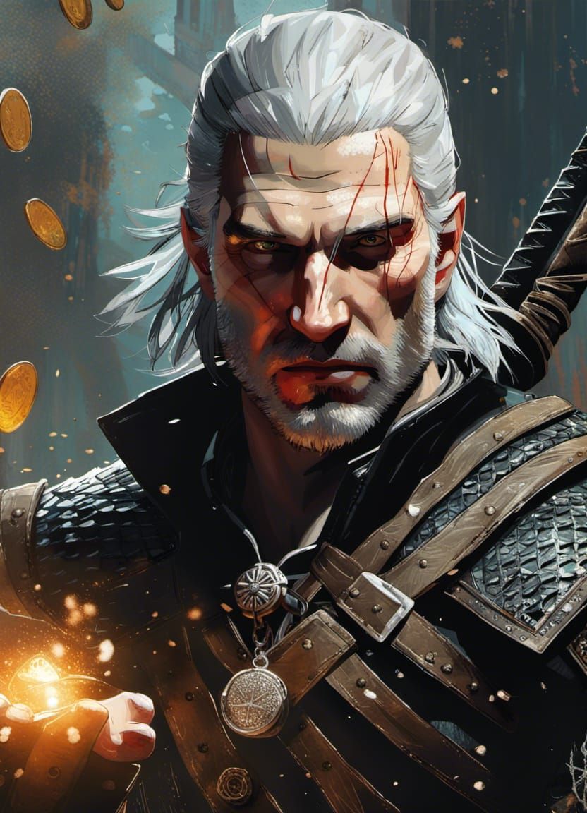 Toss a coin to your witcher - AI Generated Artwork - NightCafe Creator