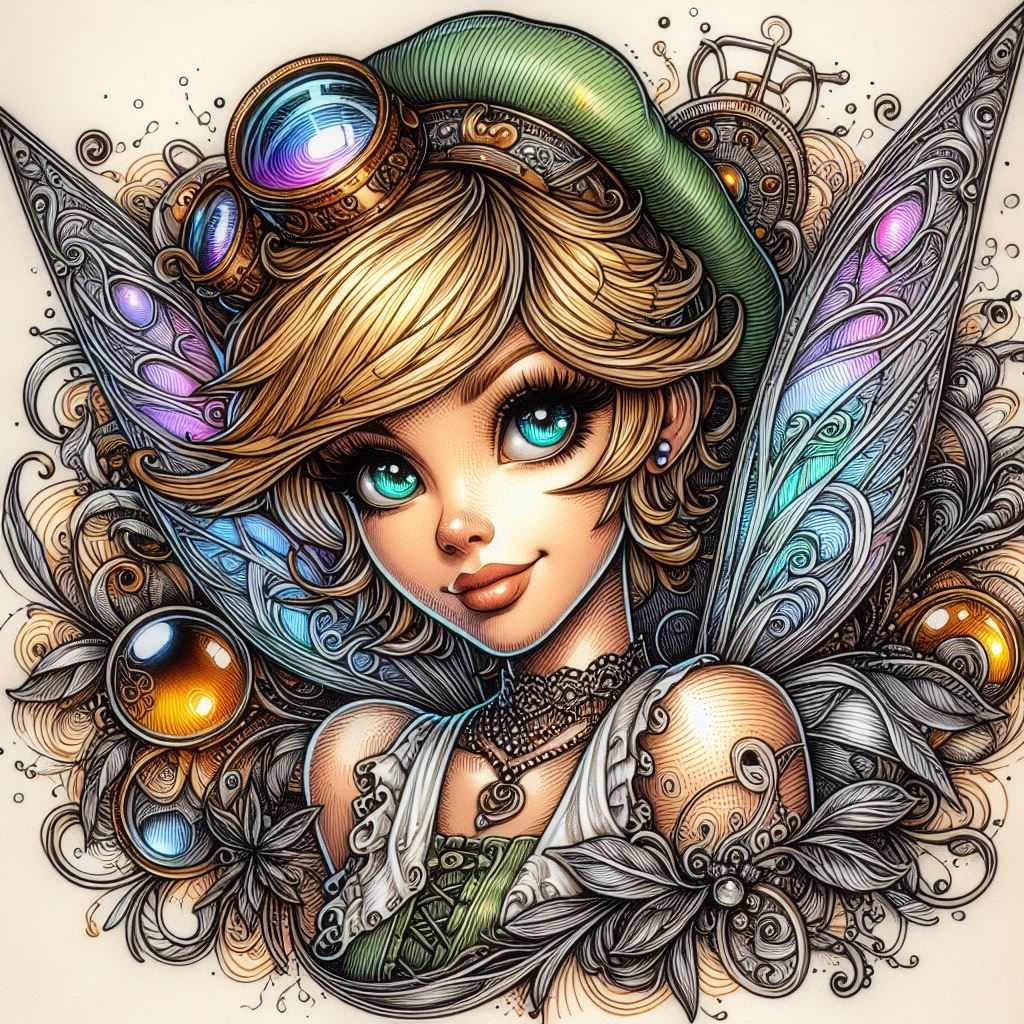 Tink in all her Lines and Colors