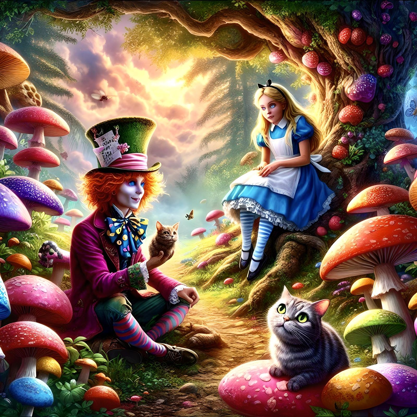 Alice in a Mushroom Wonderland