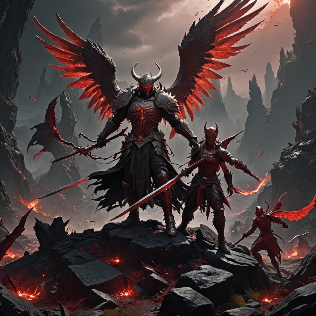 (Bloody angel with two wings:1.5)