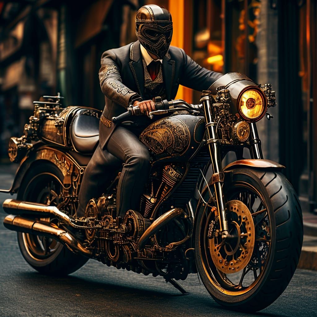 steampunk motorcycle