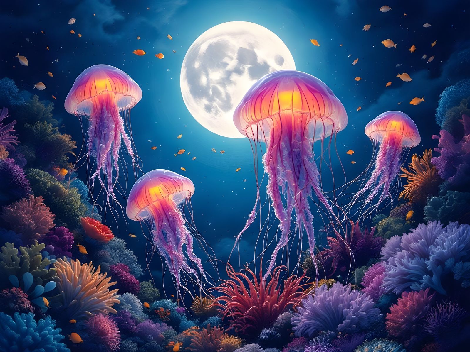 Jellyfish Moon  by @Gary Murakami