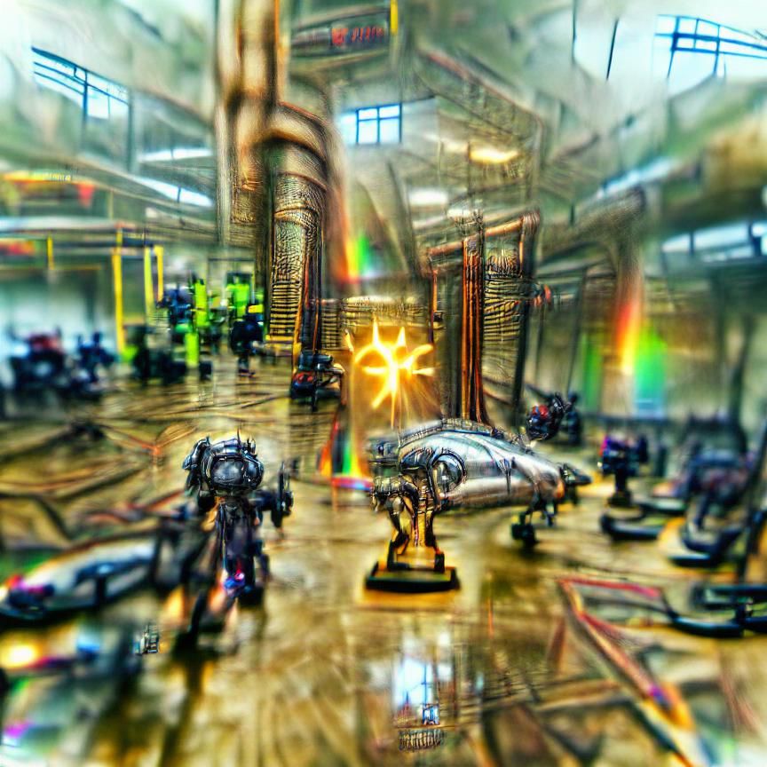 Radiant Rain Reflections