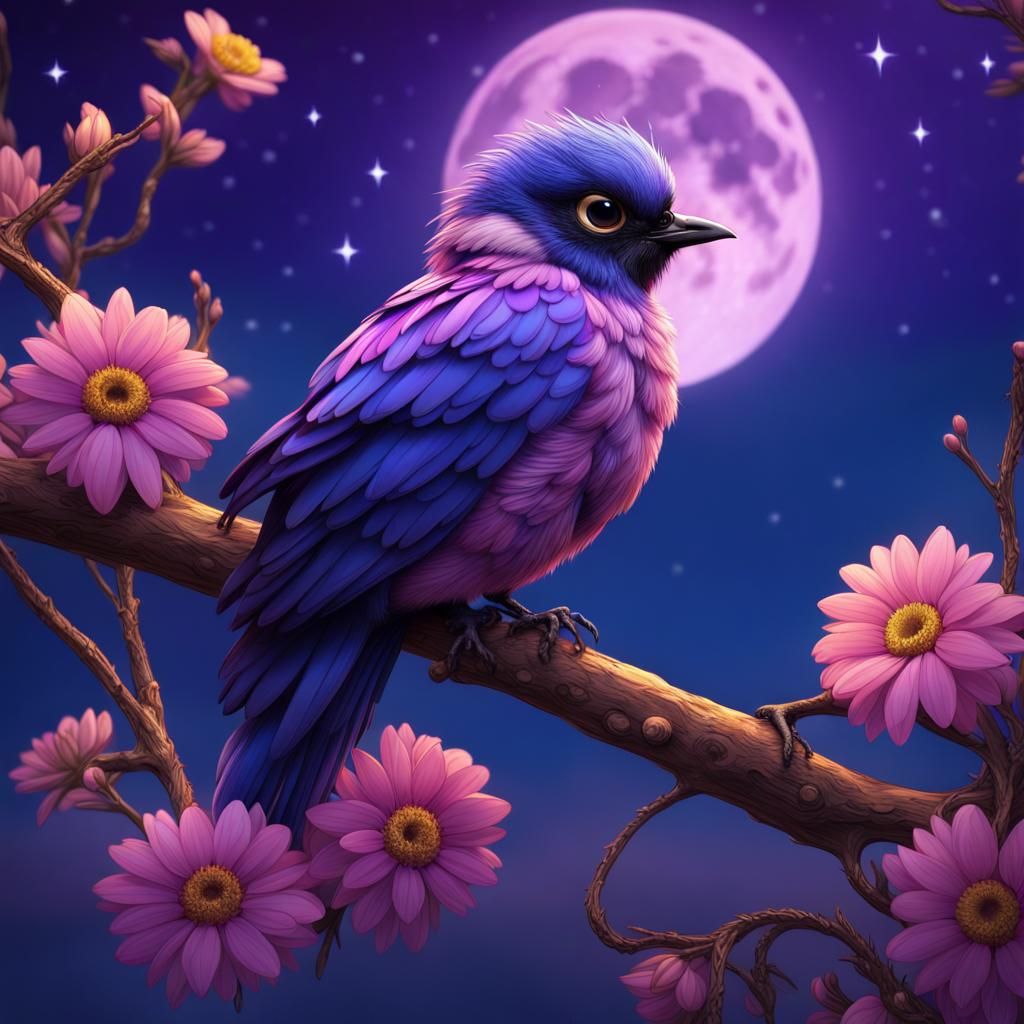 The sky and the bird